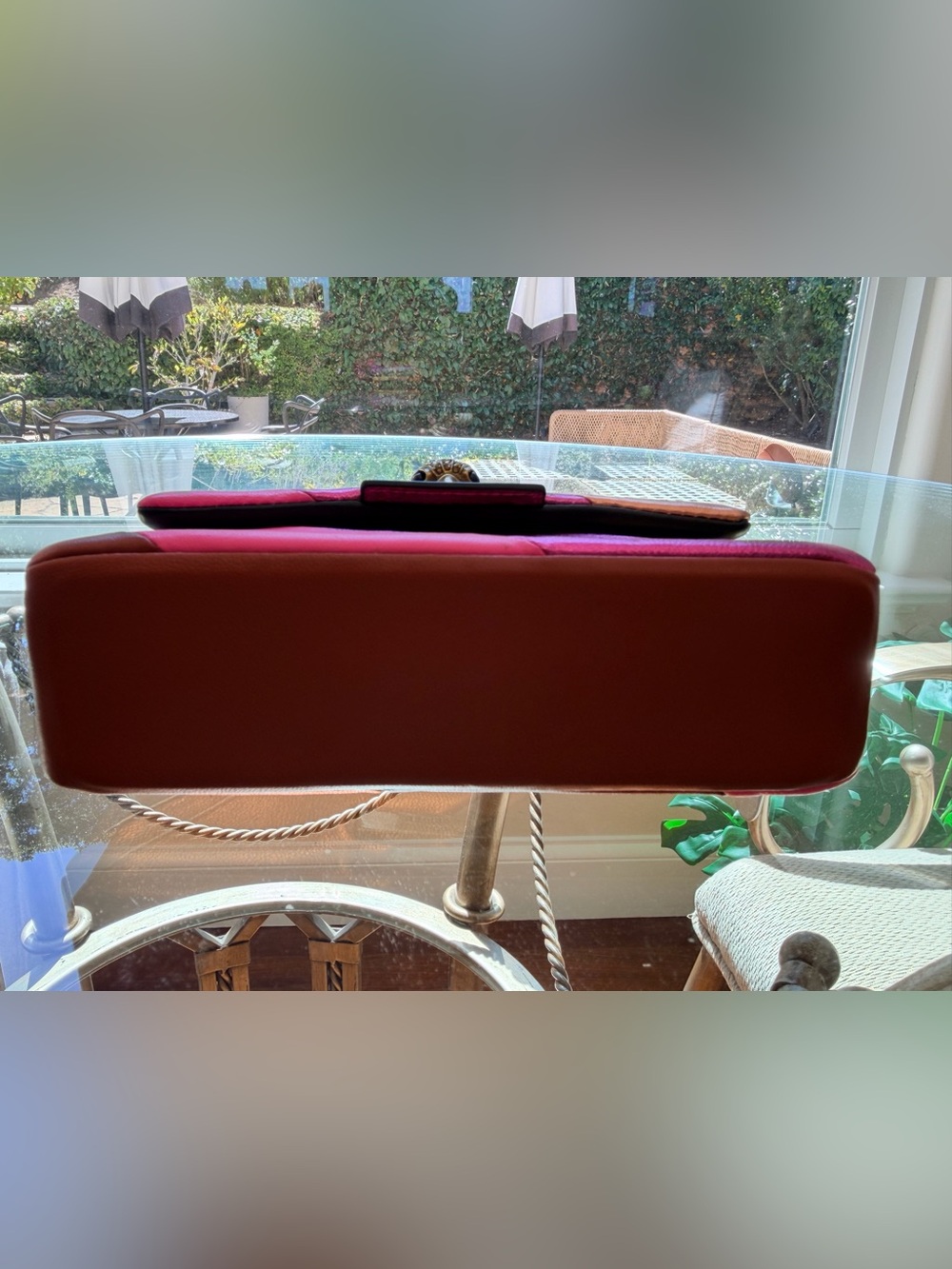 Kurt Geiger Metallic Pink and Copper Colorblock Shoulder Bag - Picture 4 of 9